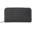 Bottega Veneta Intrecciato Zip Around Wallet, front view